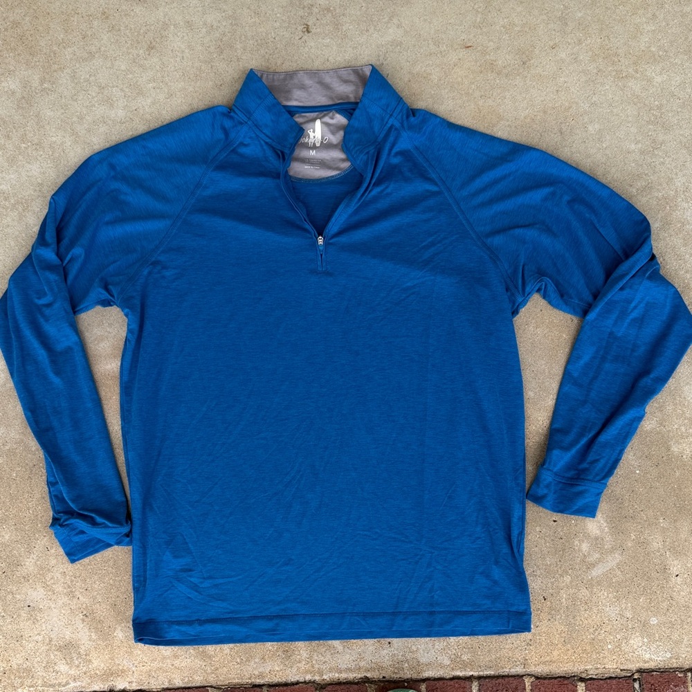johnnie-O Blue Long Sleeve quarter-zip size M